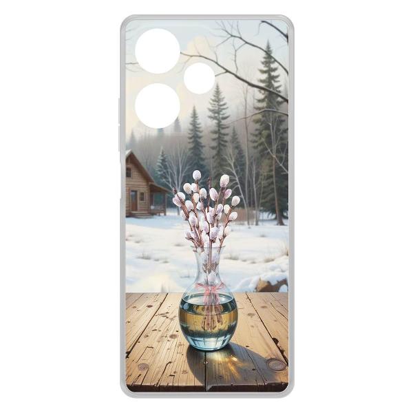 Чехол Krutoff Clear Case Верба для INFINIX Hot 30 фото