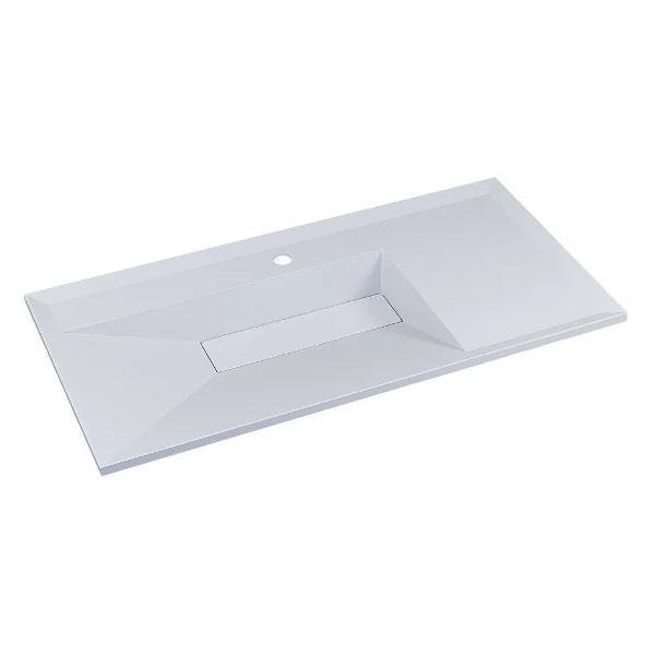 Раковина встраиваемая Uperwood Lotus 100 Wh matte