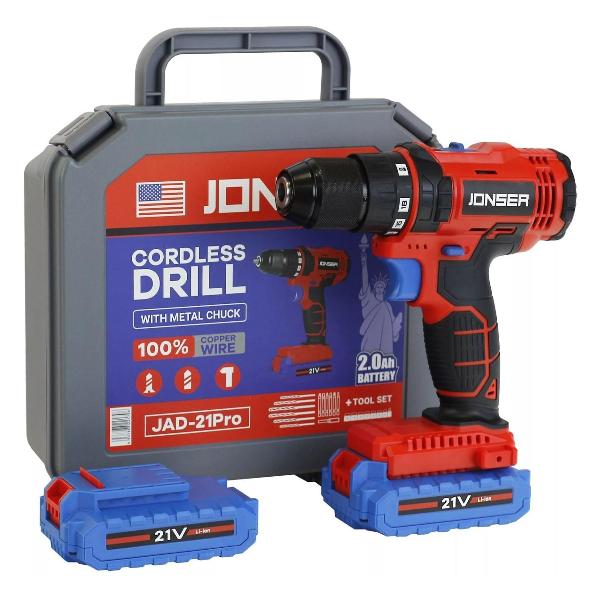 Шуруповерт аккумуляторный Jonser JAD-21PRO