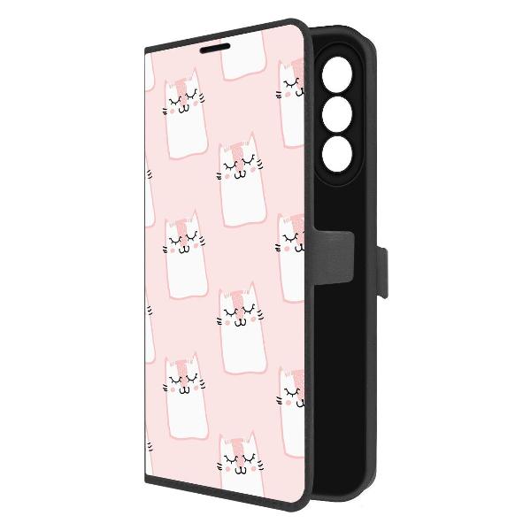Чехол Krutoff Galaxy A26 5G Котики паттерн