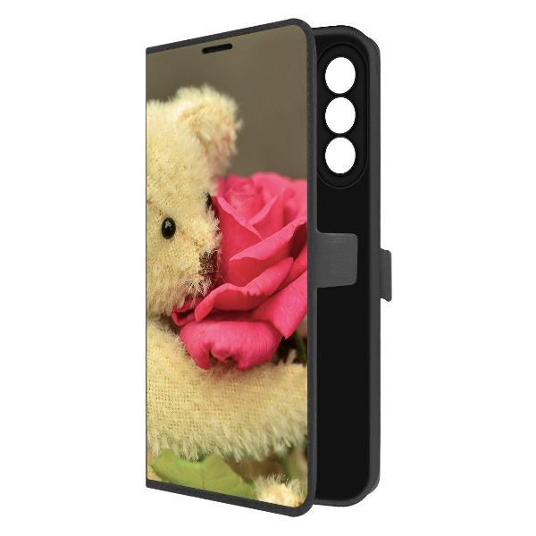 Чехол Krutoff Galaxy A26 5G Медвежонок с розой фото