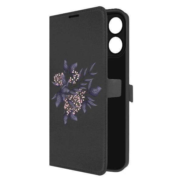 Чехол Krutoff Honor X6b Розовые бутоны