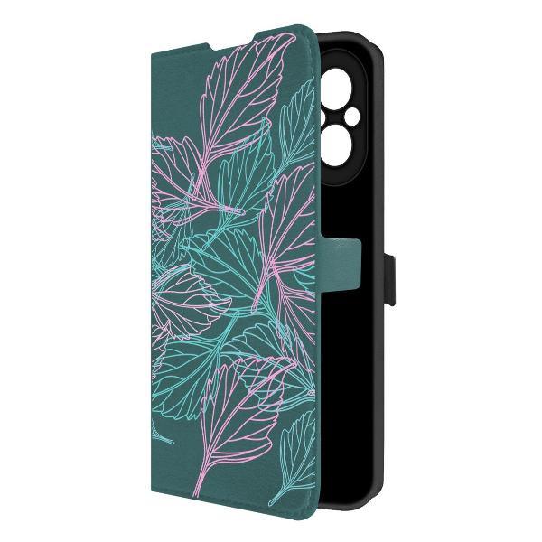 Чехол Krutoff Realme C67 Листья паттерн (524375)