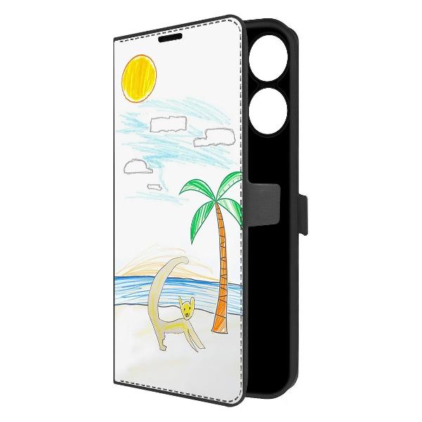 Чехол Krutoff Realme Note 60X Лемур на пляже