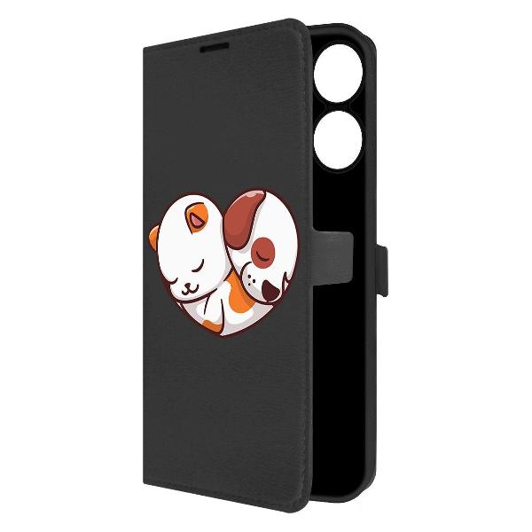 Чехол Krutoff Realme Note 60X Котёнок и Щенок фото