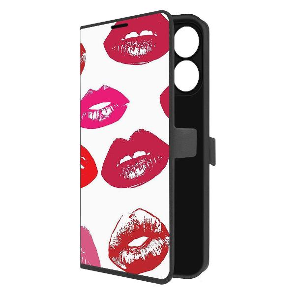 Чехол Krutoff для Redmi Note 14 4G Губы паттерн 2 фото