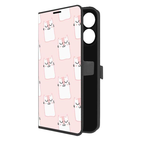 Чехол Krutoff для Redmi Note 14 4G Котики паттерн фото