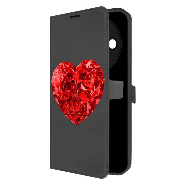 Чехол Krutoff для Xiaomi Redmi A3 Рубиновое сердце фото