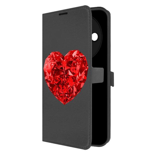 Чехол Krutoff для Xiaomi Redmi A3x Рубиновое сердце