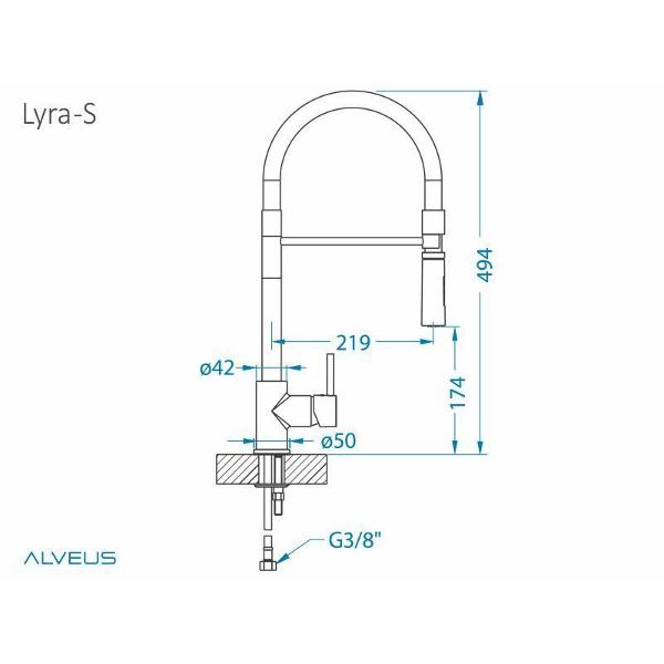 Смеситель Alveus Lyra (1132184)