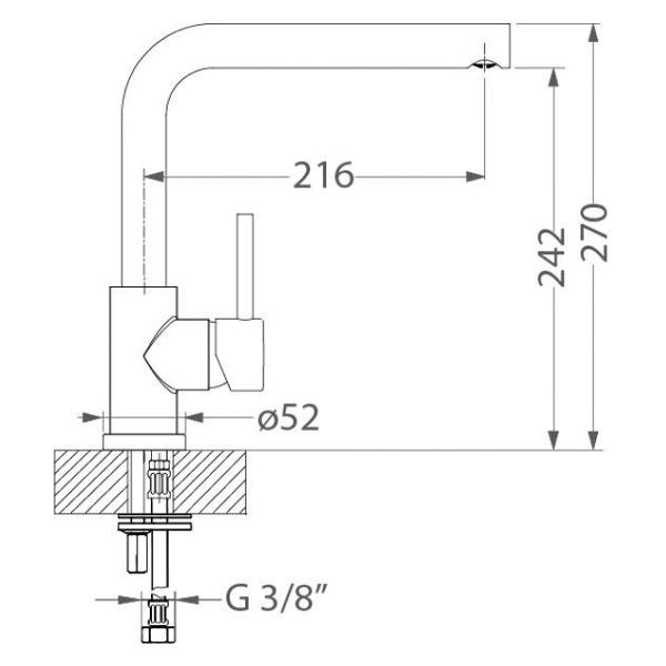 Смеситель Alveus Fluid (1134843)