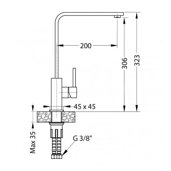 Смеситель Alveus Jenny G91 (1129064)
