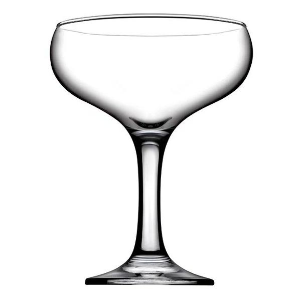 Набор бокалов шампанское-блюдце Pasabahce Bistro 260мл (44411)