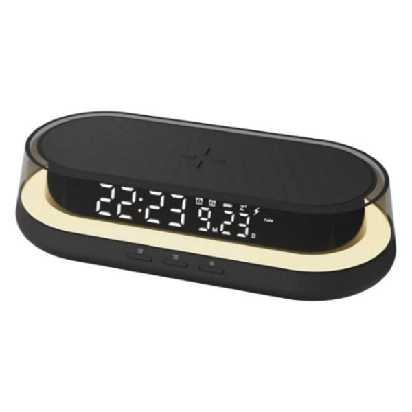 Часы настольные электронные LYAMBDA WCW101-BK