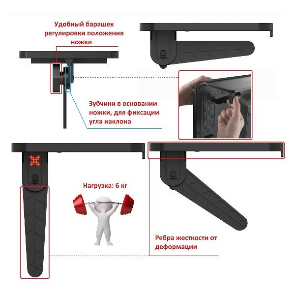 Кронштейн для DVD Uniteki SNM1812B