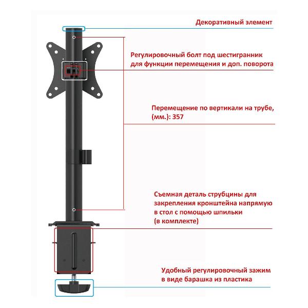 Кронштейн для монитора Uniteki SNM71