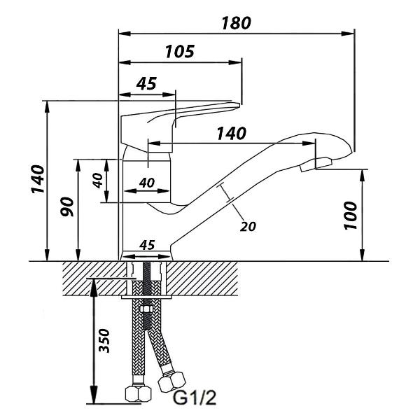 Смеситель Wisent WP45202