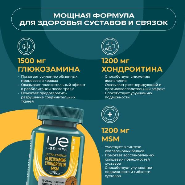 БАД для костей, суставов и связок UESUPPS Ultra Energy (UES020069)
