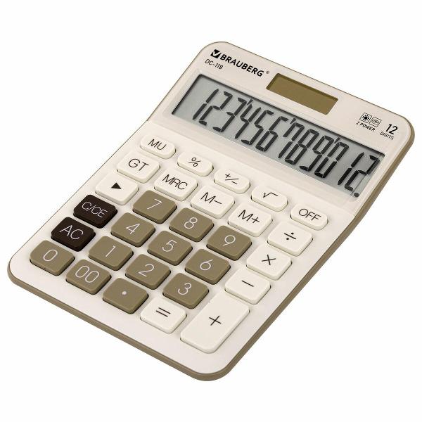 Калькулятор Brauberg DC-118-BG