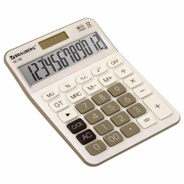 Калькулятор Brauberg DC-118-BG