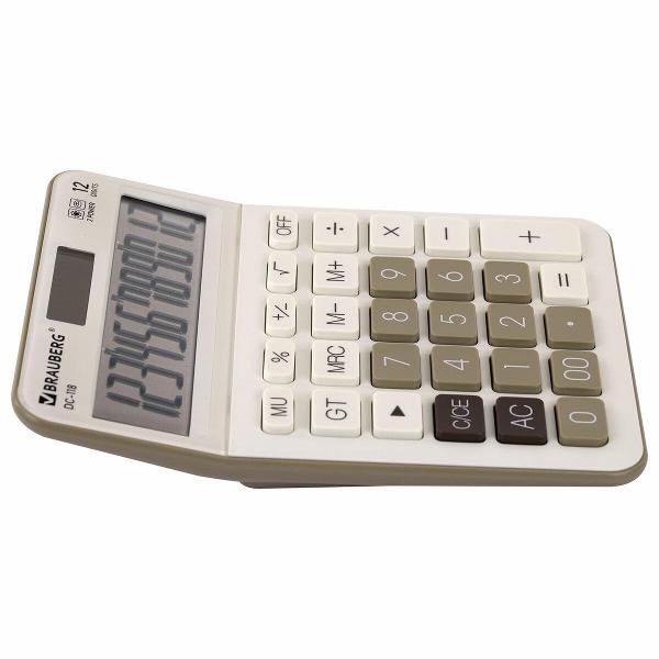 Калькулятор Brauberg DC-118-BG