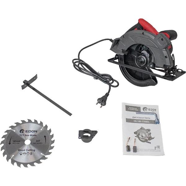Электропила циркулярная Edon CS-185-1700CL