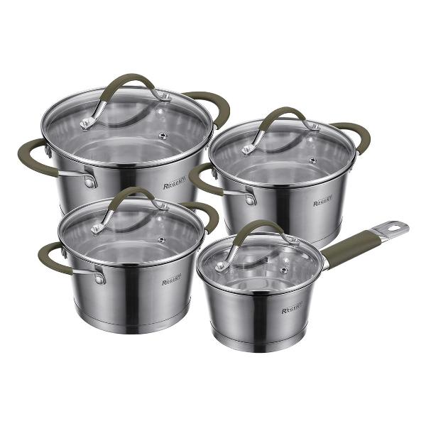 Набор кастрюль 8 предметов REGENT inox OLIVA