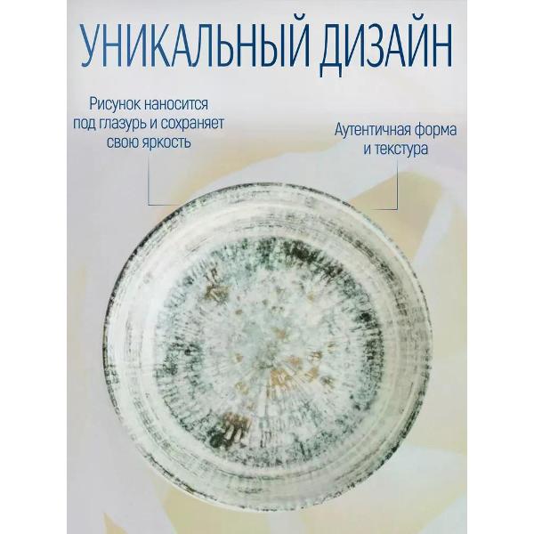 Тарелка столовая BONNA Odette 23 см 2 шт.