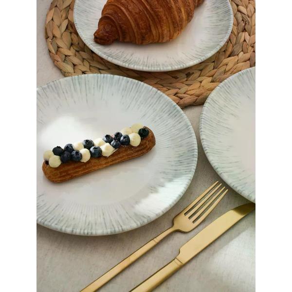 Тарелка столовая BONNA Iris Grey 23 см