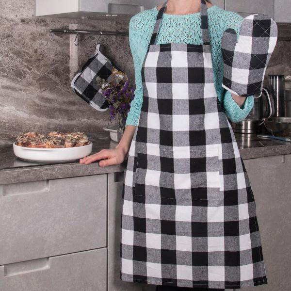 Фартук для кухни BORGHOUSE White and Black cells (KA2130)