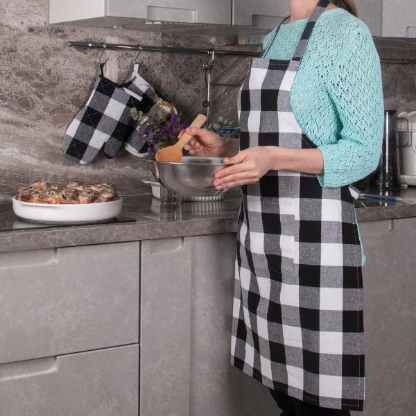 Фартук для кухни BORGHOUSE White and Black cells (KA2130)