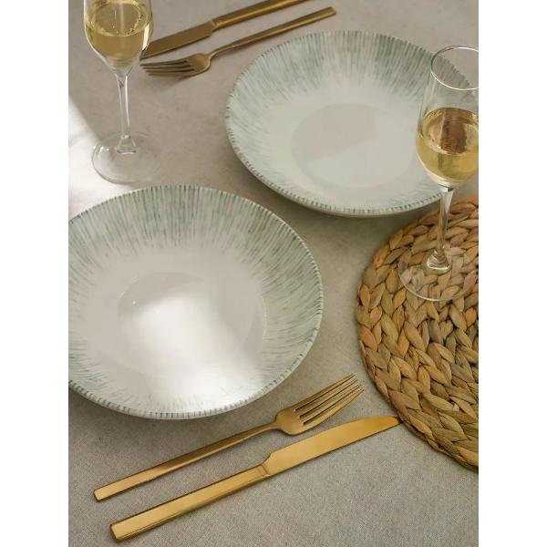 Тарелка столовая BONNA Iris Grey 23 см