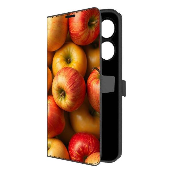 Чехол Krutoff TECNO Spark Go 2024 Яблоки (черный)