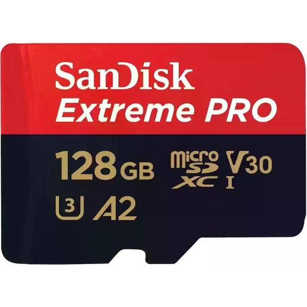 Карта памяти SanDisk Extreme Pro 128GB с адаптером фото