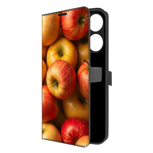 Чехол Krutoff TECNO POP 7 Яблоки черный