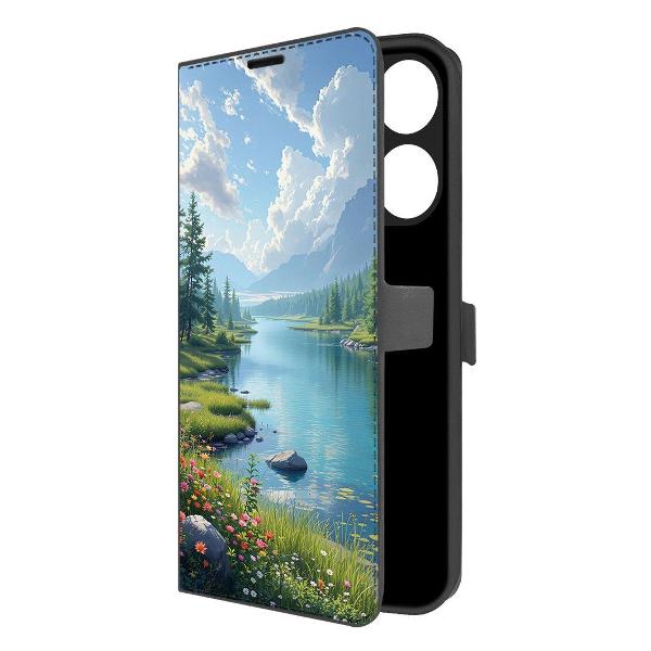 Чехол Krutoff TECNO POP 7 Наши просторы черный