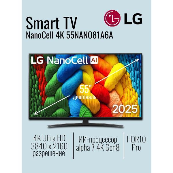Телевизор LG 55NANO81A6A
