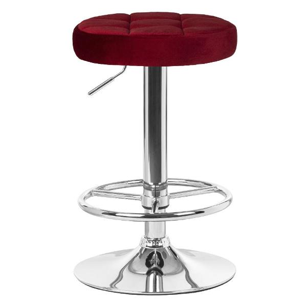 Стул барный DOBRIN Bruno LM-5008 бордовый велюр