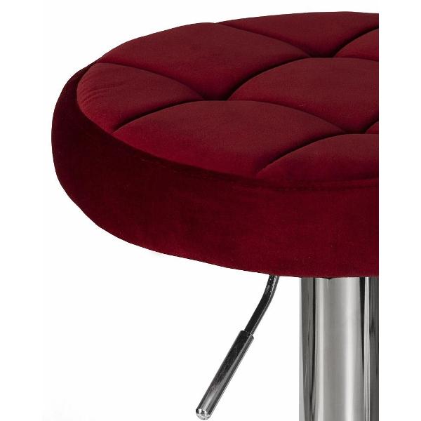 Стул барный DOBRIN Bruno LM-5008 бордовый велюр