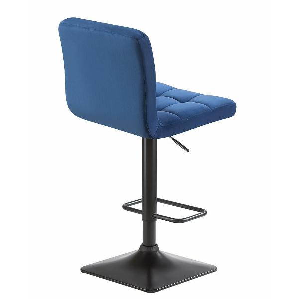 Стул барный DOBRIN Dominic LM-5018 синий велюр