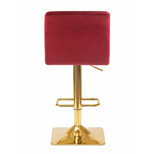Стул барный DOBRIN Goldie LM-5016 бордовый велюр