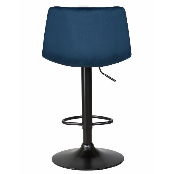 Стул барный DOBRIN Tailor Black LM-5017 синий велюр
