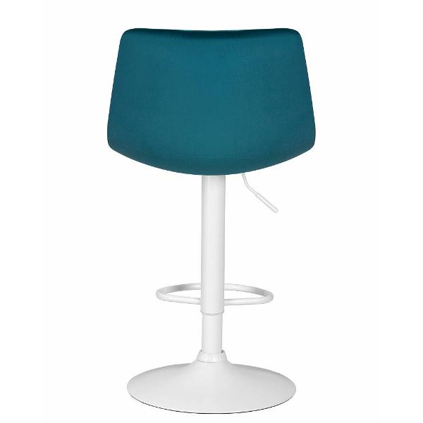 Стул барный DOBRIN Tailor white LM-5017 морской волны велюр