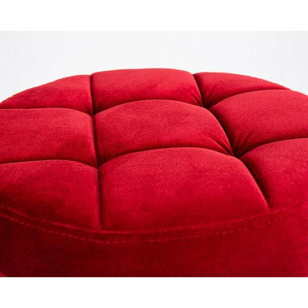 Стул барный DOBRIN Bruno Black LM-5008 бордо велюр