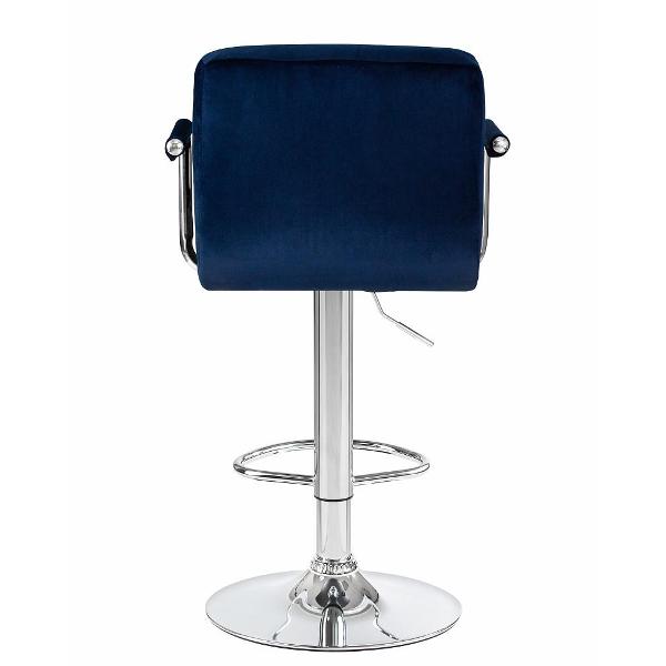 Стул барный DOBRIN Kruger Arm LM-5011 синий велюр