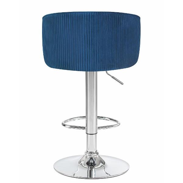 Стул барный DOBRIN Darcy LM-5025 синий велюр