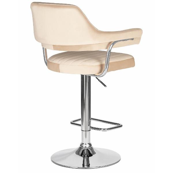 Стул барный DOBRIN Charly LM-5019 бежевый велюр