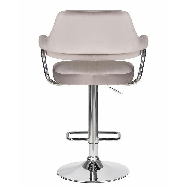 Стул барный DOBRIN Charly LM-5019 серый велюр