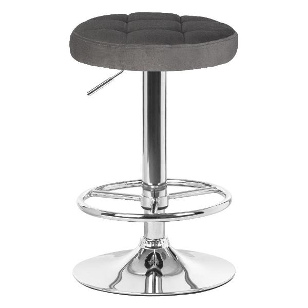 Стул барный DOBRIN Bruno LM-5008 серый велюр