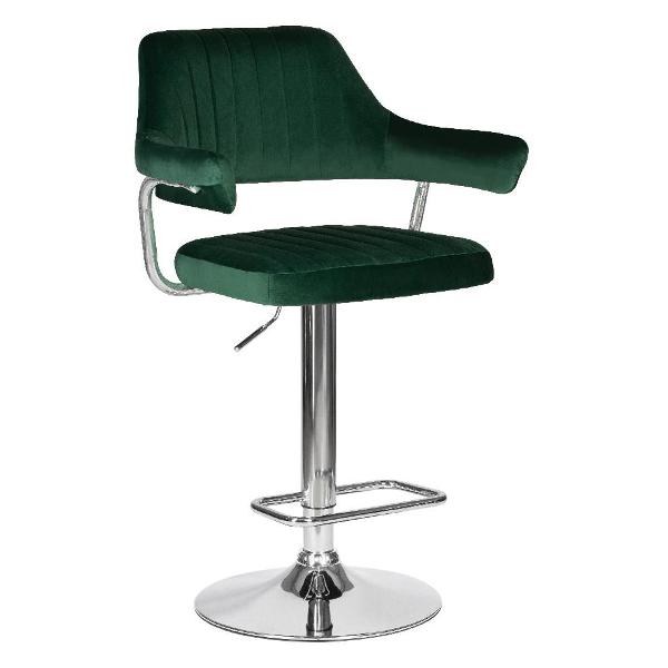 Стул барный DOBRIN Charly LM-5019 зеленый велюр